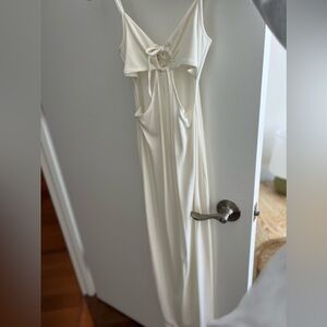 Never worn, L-Space white beach dress with cut outs